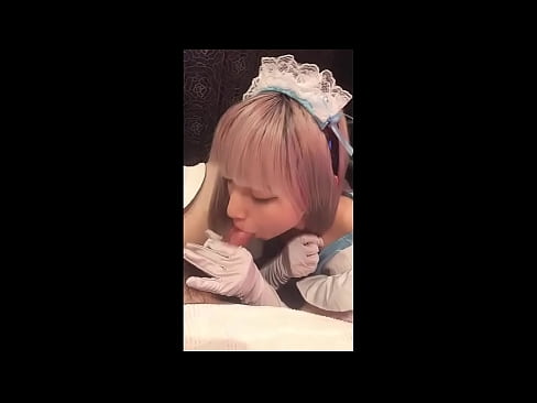 ❤️ 日本偶像 [mayuka]，法國女僕服裝，第 1 部分，口交和用乳液混蛋 ❤❌ 俄羅斯色情 在我們 ﹏